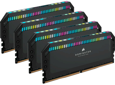 Pamięć RAM Corsair DDR5-6200 65536MB PC5-49600 (kit of 4x16384) Dominator Platinum RGB (CMT64GX5M4B6200C32)