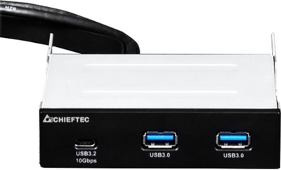 USB хаб Chieftec MUB-3003C для 3.5", 2xUSB3.1 Gen.1, 1xUSB3.1 Gen.2 Type-C (MUB-3003C-Chieftec)