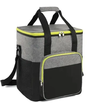 Термосумка 35л Time Eco 334S сумка холодильник 35x39x26см серая с черным