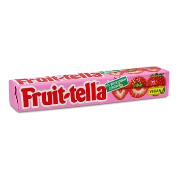 Жувальні цукерки Fruit-tella полуниця 41г (58145)