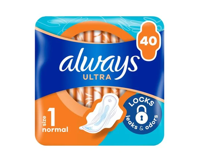 Прокладки гігієнічні Always Ultra Нормал плюс 40 шт (4015400095088)