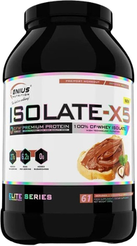 Сироватковий ізолят протеїну Genius Nutrition Isolate-X5 порошок 2000 г Шокотеллі спред (5949471392021)