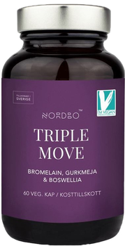 Дієтична добавка Nordbo Triple Move Vegan 60 капсул (7350076867353)