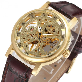 Женские часы Winner Gold Brown New