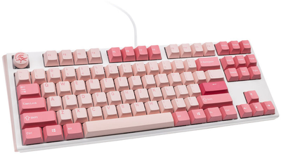 Klawiatura przewodowa Ducky One 3 Gossamer TKL Cherry MX Ergo Clear Pink (100352889)