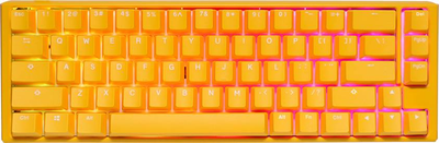 Клавіатура дротова Ducky One 3 Yellow SF RGB LED MX-Blue 100043001 (WLONONWCRA196)