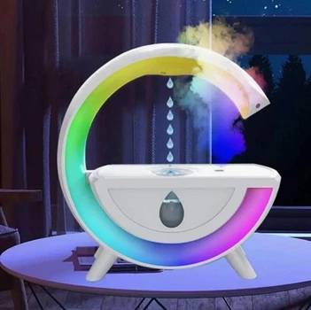 Зволожувач повітря G with water антигравітаційний крапельний ефект WHITE