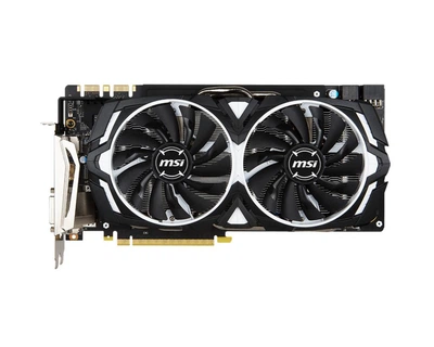 Відеокарта MSI PCI-Ex GeForce GTX 1080 Armor 8GB GDDR5X (256bit) (1657/10010) (DVI, HDMI, 3 x DisplayPort) Б/В