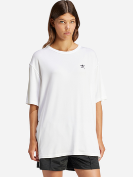T-shirt damski długi adidas Trefoil Originals IR8064 L Biały (4066757290350)