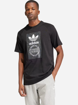 T-shirt męski bawełniany adidas Camo Tongue IS0236 S Czarny (4066757784330)