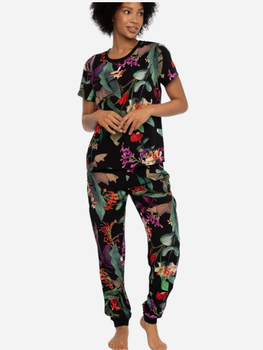 Piżama (koszulka + spodnie) damska Esotiq 41224-99X S Czarna (5903972242087)