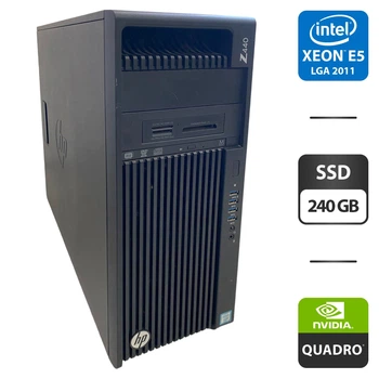 Рабочая станция Б-класс HP Z440 Workstation Tower / Intel Xeon E5-2683 v3 (14 (28) ядер по 2.0 - 3.0 GHz) / 64 GB DDR4 / 240 GB SSD / nVidia Quadro M2000, 4 GB GDDR5, 128-bit / DVD-ROM / DisplayPort б/у