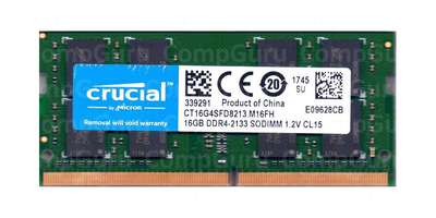 Оперативная память для ноутбука Crucial DDR4 16GB 2133MHz SO-DIMM PC4-2133 (CT16G4SFD8213)