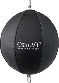 Боксерський м'яч OstroVit Sports & Fitness Black & Grey (5903933902173)