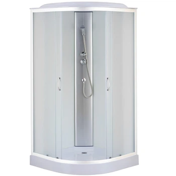 Душевой бокс BRAVO c поддоном WISLOK L90W 90x90x215см матовый витраж 4мм профиль белый 000015531