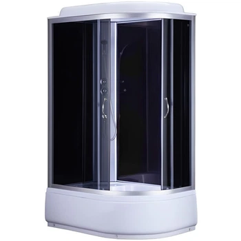 Душевой бокс BRAVO c поддоном левосторонний OBRA H120BL 80x120x215см тонированный витраж 4мм профиль сатин 000015535