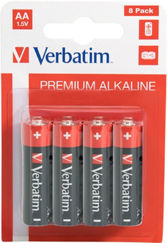 Baterie Verbatim Premium AA (LR06) 8 szt. Alkaliczne (23942495031)