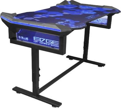 Комп'ютерний стіл E-Blue E-Sport Edge of Darkness RGB 135x78.5x69.5 см (EGT004BKAA-IA)