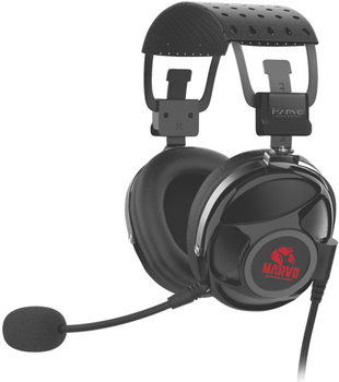 Słuchawki Marvo HG9053 Red-LED 7.1 Black