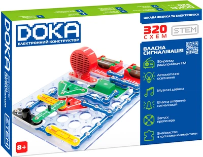 Конструктор электронный DOKA 320 схем (D70707)