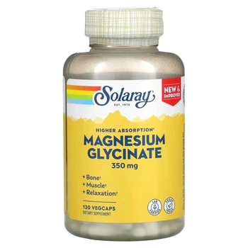 Магній Гліцинат Solaray Magnesium Glycinate 350 мг - 120 капсул (076280549010)