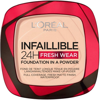 Puder-baza do twarzy L'Oreal Paris Infaillible 24h Fresh Wear Powder Foundation 180 Rose Sand 9 g (3600523951741)