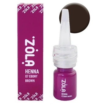 Хна профессиональная для бровей ZOLA Henna 07 Ebony Brown эбеново-коричневая, 5 г