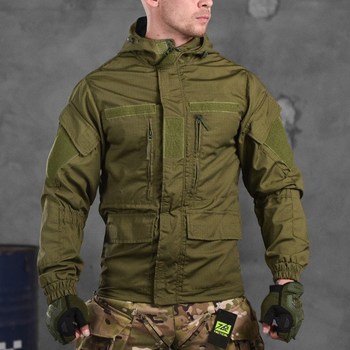 Летняя куртка Support рип-стоп с вентиляцией подмышек олива размер M