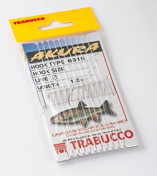 Крючки с поводком Trabucco CAV/BARB 10 шт. 08*0.18