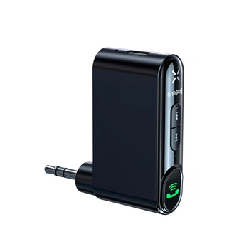 Аудиоадаптер Baseus BSBA-02 aux Wireless Audio Receiver |BT5.0, 10h| черный