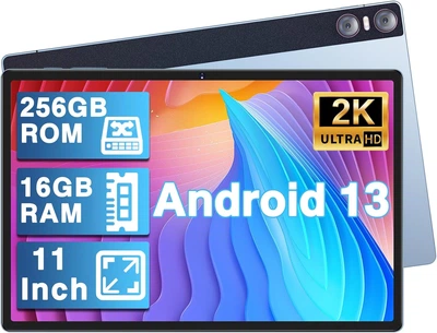 Планшет 11" Yestel T15 8+8/256Gb 8 ядер Android 13 8600 mAh Blue