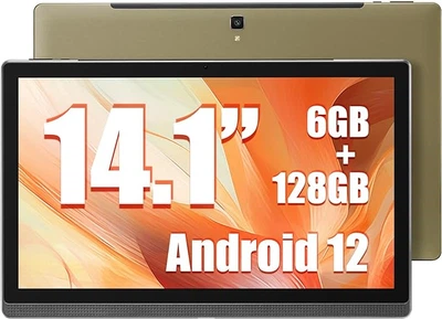 Планшет 14.1" Full HD Meswao ‎MES-B1 6/128Gb 8 ядер Android 12 10000 mAh Золотой