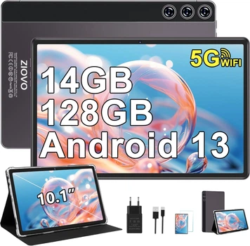 Планшет 10.1" ZIOVO Z118 8+6/128Gb 8 ядер Android 13 8000 mAh Серый
