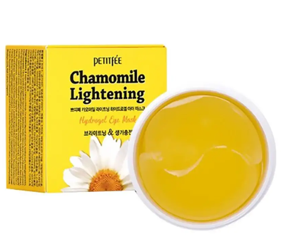 Гідрогелеві патчі для очей РОМАШКА Chamomile Lightening Hydrogel Eye Mask PETITFEE, 60 шт