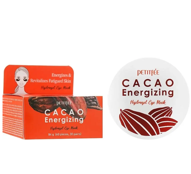 Тонизирующие патчи для глаз с какао - PETITFEE & KOELF Cacao Energizing Hydrogel Eye Mask, 60 шт