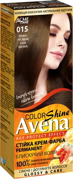Стойкая крем-краска для волос Avena Color Shine 015 Темно-русый 138 мл (4823115502575)