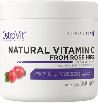 Suplement diety OstroVit Supreme Pure Natural Vitamin C From Rose Hips 300 g (5903246226522)