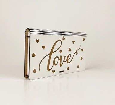 Конверт дерев'яний "Love"