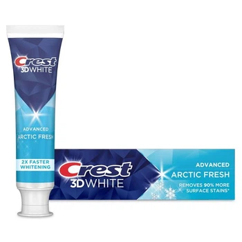 Відбілююча зубна паста Crest 3D White Advanced Arctic Fresh від зубного каміння та для щоденного користування та відбілення з 1 чищення, Хрест із США |68 р.