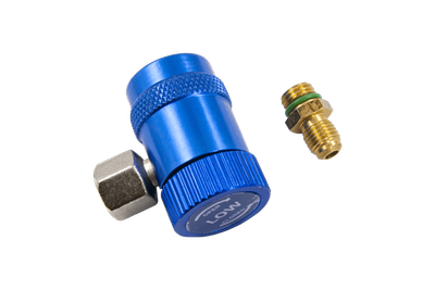 Муфта быстросъемная Whicepart HC-ML-1234 для автокондиционеров (с R-1234yf на R-134a, 1/4", синяя)