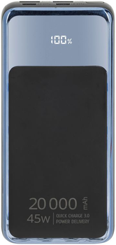 Powerbank RIVACASE 20000 mAh Black/Blue (RCVA1075)