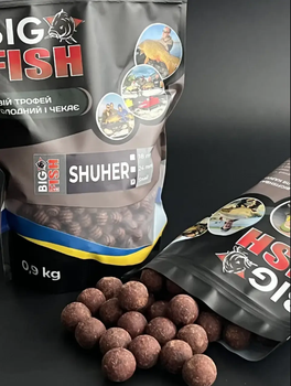 Бойл вареный Big Fish Baits SHUHER 18 мм Squid - Scopex (Кальмар - Скрпекс(сладкий запах)),БФБ030