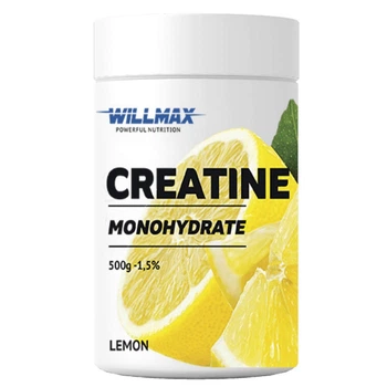 Креатин моногидрат Willmax Creatine Monohydrate 500 г 100 servings Lemon (000021892)