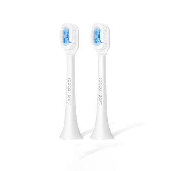 Насадка для электрической зубной щетки Xiaomi Soocas X1 / X3 / X3U / X3 Pro / X5 / V1 / V2 / D2 - 2 шт. Soft - Белый