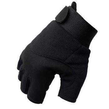 Перчатки Mil-Tec короткополые XL защита рук от ударов и с вентиляцией Черные (Takctik-445M-T)