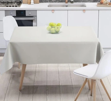 Скатерть ТЕП. Aquastop водоотталкивающая Milky White-150х150 см