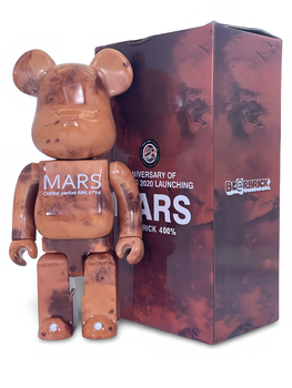Статуетка Bearbrick x NASA x Mars 400% 28 см Medicom Toy Марс