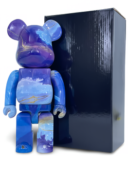 Статуетка Bearbrick x Marble 2021 400% 28 см Medicom Toy Самоцвіт