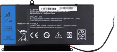 Аккумулятор 1stCharger для ноутбуков Dell V5560(VH748) 11.1V 4600mAh Black (BN1st4014)