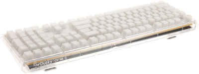 Klawiatura przewodowa Ducky One 3 Aura Gaming Cherry MX Blue White (4711281574642)